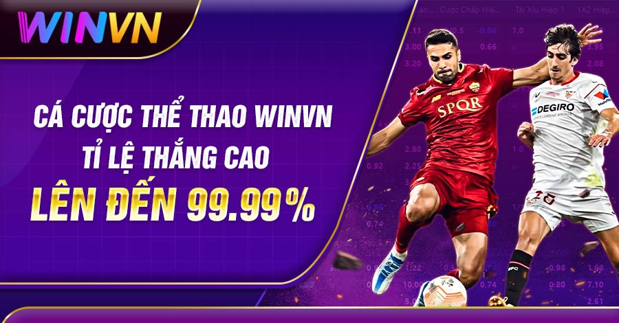Cá Cược Thể Thao Winvn - Tỉ Lệ Thắng Cao Lên Đến 99.99%
