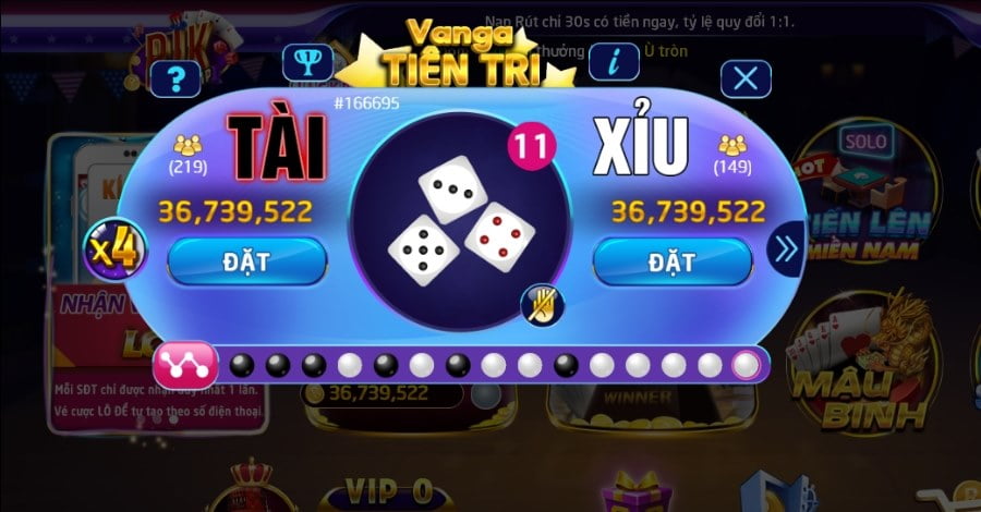 Luật chơi tài xỉu winvn.