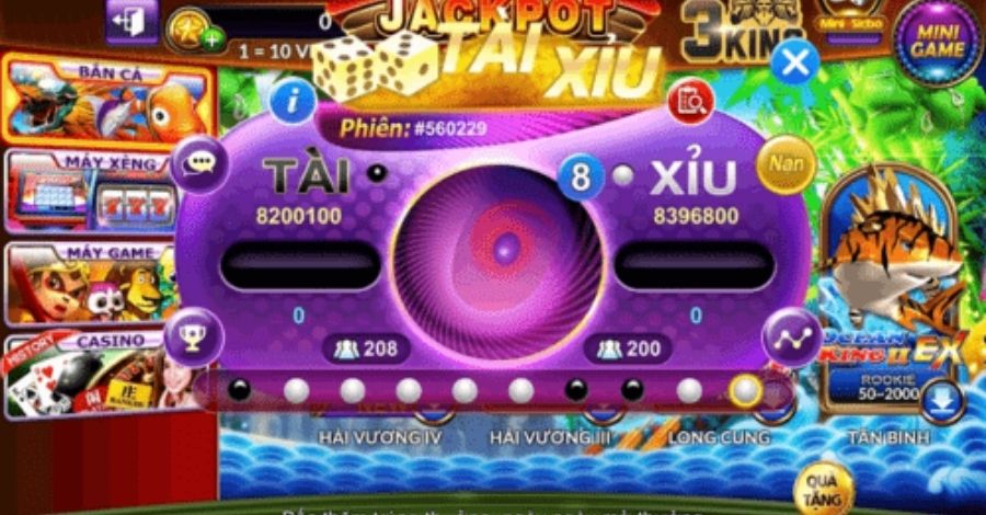 Người chơi có cơ hội trúng jackpot khi chơi tài xỉu tại 3king