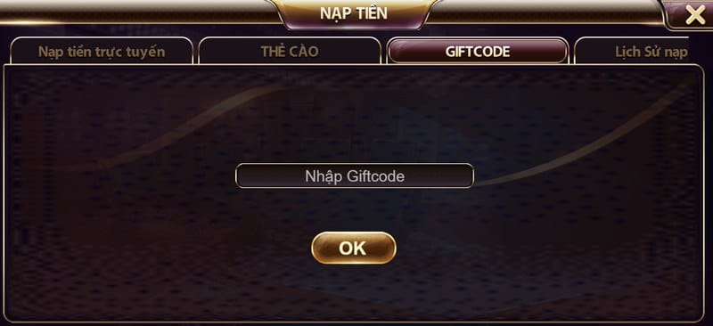 Nhập code TDTC